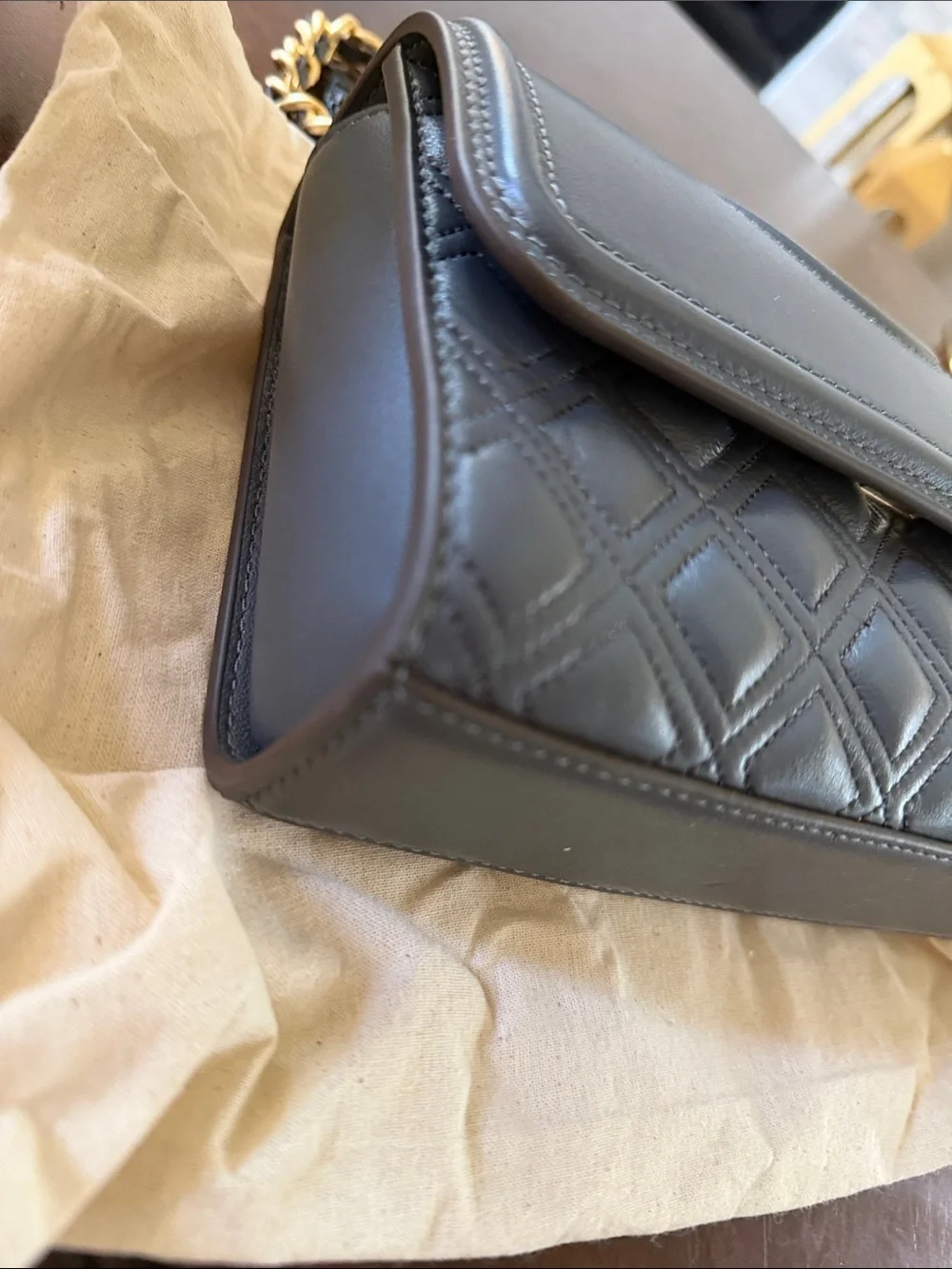 NWT Tory Burch Small Matte Fleming Crossbody Bag/Dust Bag $498